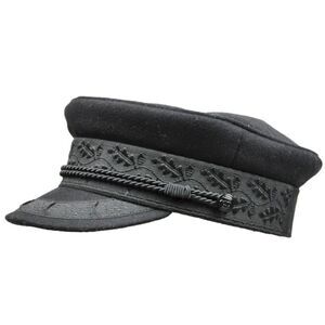 Deluxe Aegean Greek Fisherman's wool  Cap. Made in USA
